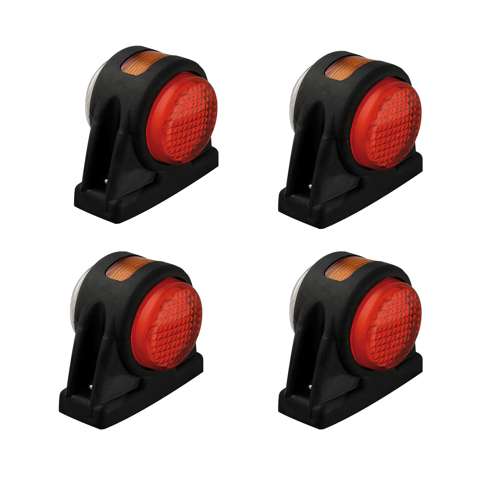 4er Set LED Umrissleuchte rot/weiß/orange 12/24V Begrenzungsleuchte Wohnwagen